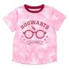 Harry Potter Slytherin Ravenclaw Pajama Shirt and Pants Sleep Set Tie Dye Blue - 3 of 4