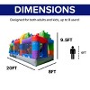 Herokiddo Block Party 20’ Inflatable Obstacle Course Commercial Grade PVC, Fun Backyard Challenge for Kids and Adults - 3 of 4