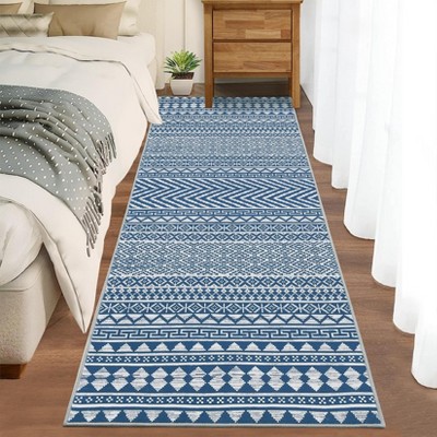 Area Rug for Luxury Living Room Machine Washable Abstract Line Accent Carpet Low Pile Bedroom Rug
