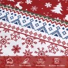 Christmas Snowflake Print Duvet Cover Set, Snow Dance All Over, Bedding, Winter Christmas Bedspread, Reversible Holiday Home Duvet Cover - 3 of 4