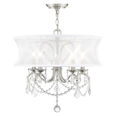 Livex Lighting Newcastle 5 - Light Chandelier in  Brushed Nickel