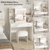 Vanity Desk with Mirror and Lights - 3 of 4