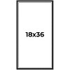 PosterPalooza | Panoramic Flat Silver Picture Frame - UV Acrylic, Foam Board Backing, Hanging Hardware - 2 of 4