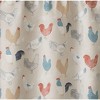 Kate Aurora 3 Piece Cafe Rod Pocket Autumn Country Rooster Kitchen Curtain Tier & Valance Set - 3 of 4
