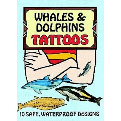 Whales and Dolphins Tattoos - (Temporary Tattoos) by  Soffer (Paperback)