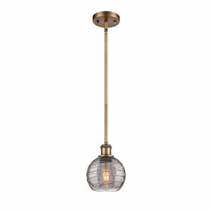 Innovations Lighting Athens Deco Swirl 1 - Light Pendant in  Brushed Brass - 1 of 1