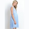 Hello Miz Women's Floral Lace Maternity Dress with Ribbon - 2 of 4