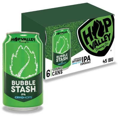 Hop Valley Bubble Stash IPA Beer - 6pk/12 fl oz Cans