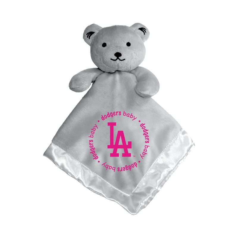 Baby Fanatic Girls Pink Security Bear - MLB Los Angeles Dodgers, 1 of 4