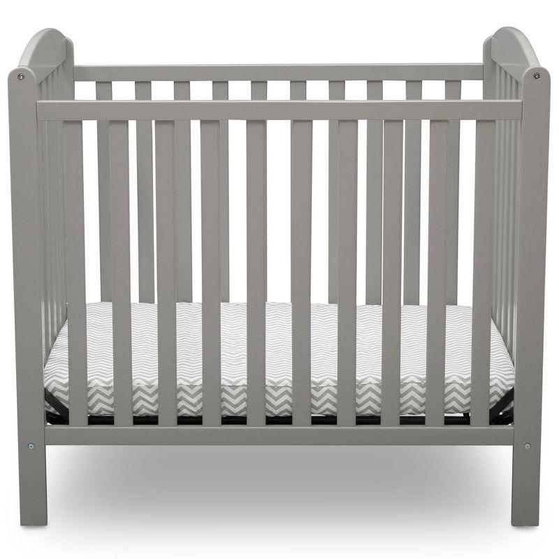 Delta Children Emery Mini Convertible Baby Crib with Mattress, 5 of 9
