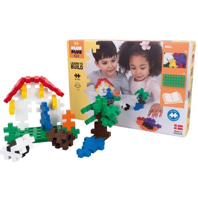 Plus-Plus BIG Learn to Build - Toddler Building STEM Toy - Basic Color Mix