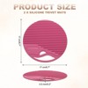 Unique Bargains Round Heat Resistant Non-Slip Silicone Trivet Mat for Pots Coasters 2 Pcs - 2 of 3