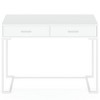 Resenkos Computer Desk, Office Desk, Study Desk,39" Computer Desk with Drawers, Modern Writing Desk Study Desk,White - 4 of 4
