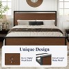 Platform Bed Frame with Headboard and Footboard Under Bed Storage No Box Spring Needed 12 Metal Slats Noise Free - 4 of 4