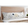 Sweet Jojo Designs Boy or Girl Gender Neutral Unisex Body Pillow Cover (Pillow Not Included) 54in.x20in. Celestial Blue Gold and Grey - 2 of 4