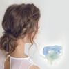 Unique Bargains Elegant Bow Flower Hair Scrunchies 1 Pc - 2 of 4