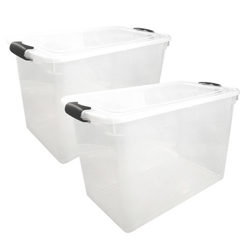 at Home 2-Piece & 0.37 L Clear Storage Box Set (2 ct)