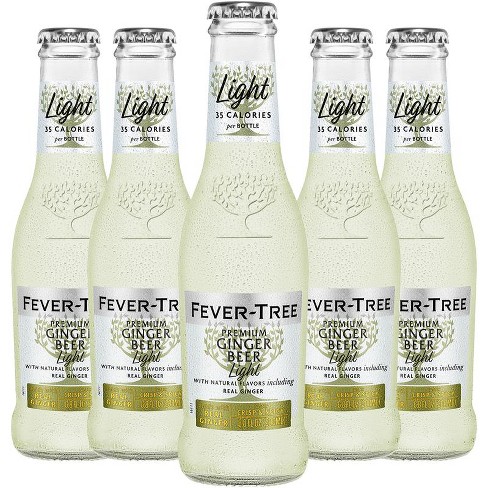 Fever Tree Light Ginger Beer - Premium Quality Mixer - Refreshing Beverage for Cocktails & Mocktails 200ml Bottles - image 1 of 4