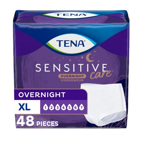 TENA Intimates for Women Incontinence & Postpartum Underwear - Overnight  Absorbency - XL - 48ct