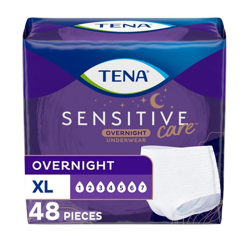 TENA Intimates for Women Incontinence & Postpartum Underwear - Overnight Absorbency - XL - 48ct