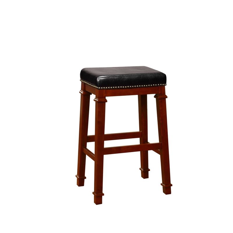 Kennedy Backless Barstool Wood - Linon, 1 of 11