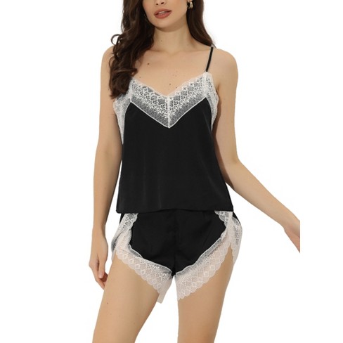 Black discount camisole nightwear