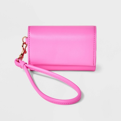 Pink wristlet outlet bag