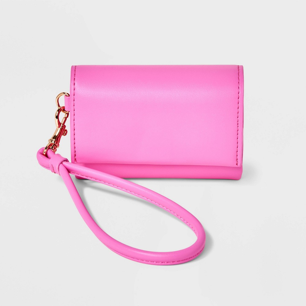 Photos - Travel Accessory Mini Wristlet Wallet - A New Day™ Pink