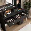 NicBex Vanity Desk with Mirror Dresser with Mirror, 40.9IN Dressing Table with 5 Large Drawer and Storage Cabinet for Bedroom - 2 of 4
