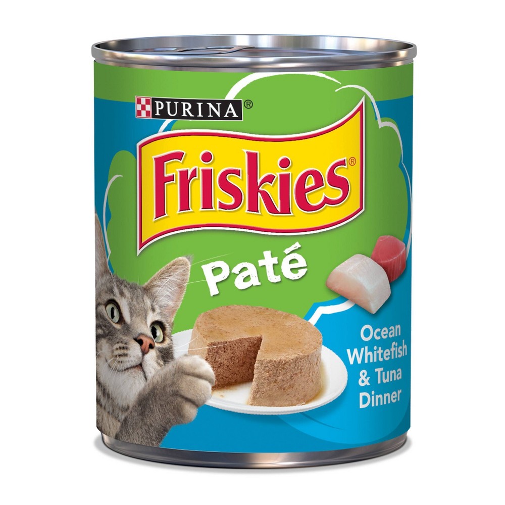 UPC 050000292356 product image for Purina Friskies Pate Wet Cat Food, Ocean Whitefish & Tuna Dinner - 13oz | upcitemdb.com