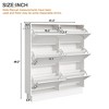 Shoe Storage Cabinet with 6 Drawers, Freestanding Shoe Organizer Cabinet, Entryway Hidden Shoe Rack for Living Room Bedroom Hallway - 3 of 4