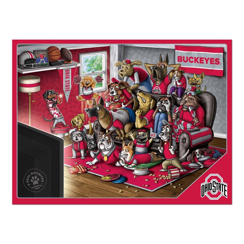 NCAA Ohio State Buckeyes Purebred Fans &#39;A Real Nailbiter&#39; Puzzle - 500pc, 3 of 4