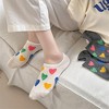 Alilang Women's Summer Colorful Heart-Printed No-Show Socks 6pk - Beige - 4 of 4