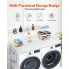 VEVOR Washer Dryer Countertop with 2-Tier Shelf, 54" x 27" Wooden Washer and Dryer Countertop with Anti-Slip Pads, Water-Resistant,White - 3 of 4
