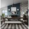 Roundhill Furniture Grant Nailhead Trim Upholstered Dining Bench, Grey - 3 of 4