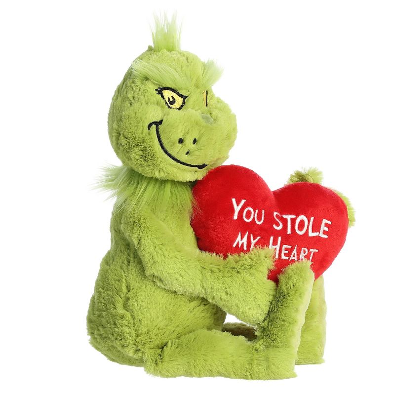 Aurora Dr. Seuss 10" Stole My Heart Grinch Green Stuffed Animal, 3 of 10