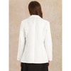 Allegra K Women's Office Long Sleeve Lapel Collar Solid Blazer - 3 of 4