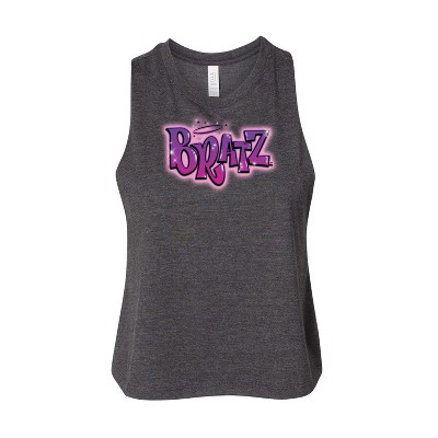 Women's - Bratz - Original Airbrushed Logo Graphic Racerback Tank