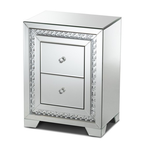 Silver hot sale nightstand target