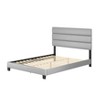 Luxembourg Faux Leather Channel Upholstered Platform Bed - Eco Dream - 2 of 4