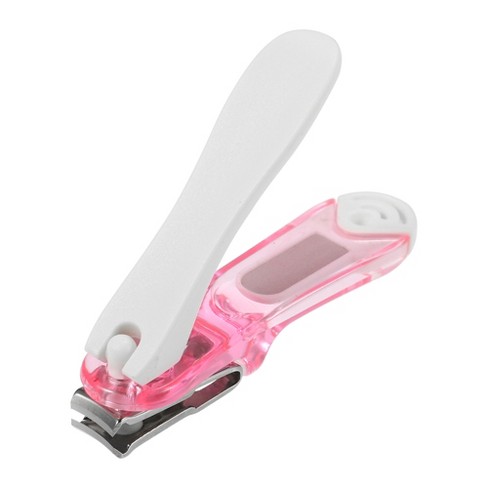 Pinkiou No Splash Nail Clippers Set With Catcher Shell Curved Nail