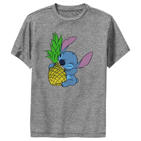 Lilo & Stitch Boy's Lilo & Stitch Pineapple Glasses Stitch Performance  Graphic Tee