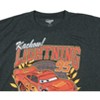 Seven Times Six Disney Cars T-Shirt Men's Lightning McQueen Kachow Short Sleeve Tee Grey - 3 of 4