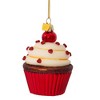 Kurt Adler Noble Gems™ Cupcake Glass Ornament Set, 3-Piece Box Set - 3 of 4