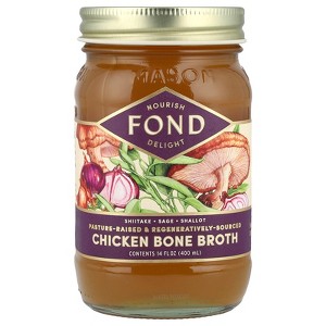 FOND Bone Broth Chicken Bone Broth, Shiitake & Sage, 14 fl oz (400 ml) - 1 of 4