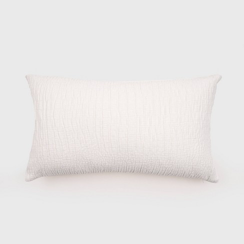 Evergrace Corde DuRoi Ribbed Pillow - White