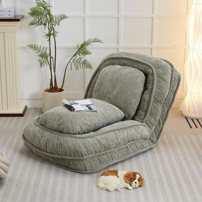 CAVINAS Bean Bag Chair Lazy Sofa Couch with 5 Adjustable Position, Space Saving Design for Living Room