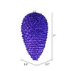 Vickerman Matte Glitter Pinecone Christmas Ornament - 2 of 3