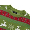 Ugly Christmas Sweaters for Men Long Sleeve Crew Neck Knitted Pullover Snowflakes Print Knitwear - 4 of 4
