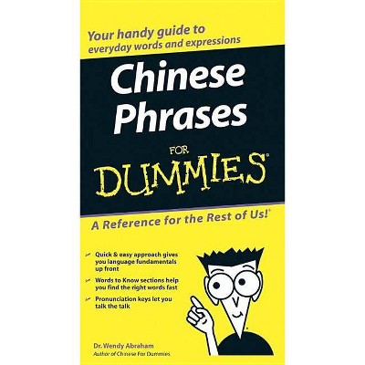 Chinese Phrases for Dummies - (For Dummies) by  Wendy Abraham (Counterpack,  Empty)